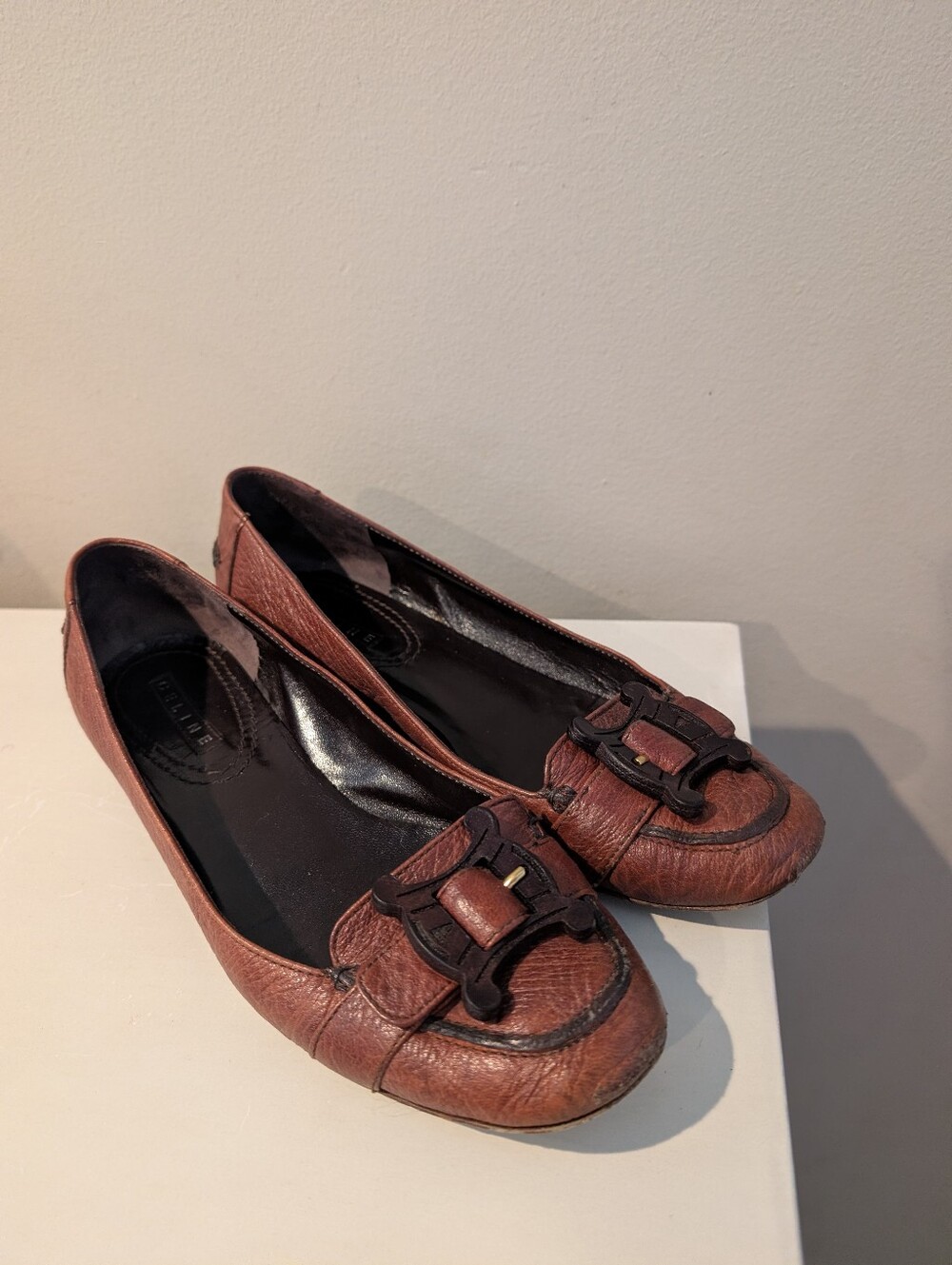 Celine Vintage Brown Leather Loafers Size 38